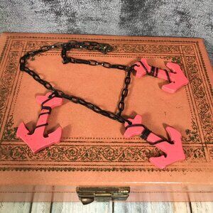 Retro Rockabilly Anchor Necklace